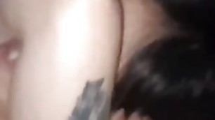 Chinese tattoo slut fuck by customer