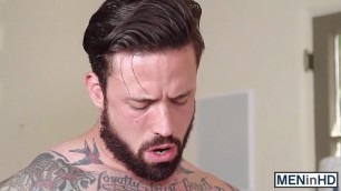 Gay slut is about to cry with a hard dick in his anus
