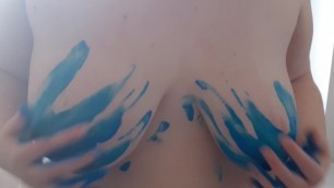 horny lockdown ep 10 - being creative -(messy) body painting