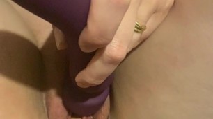 Wife being fucked by large dildo