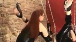 Mistress anal fucks slave