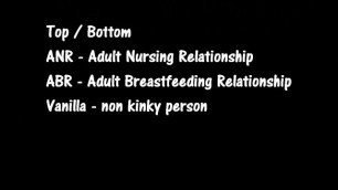 ABDL adultbaby ageplay terminology and slang
