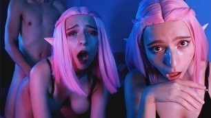 Sexy Night Elf Passionate Blowjob and Hot Sex