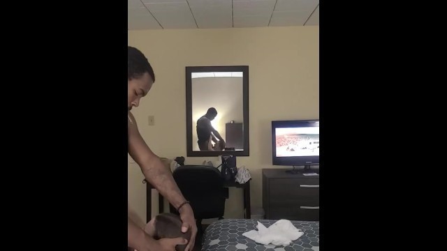 Teaching her a Lesson about Sucking Black Man Cock